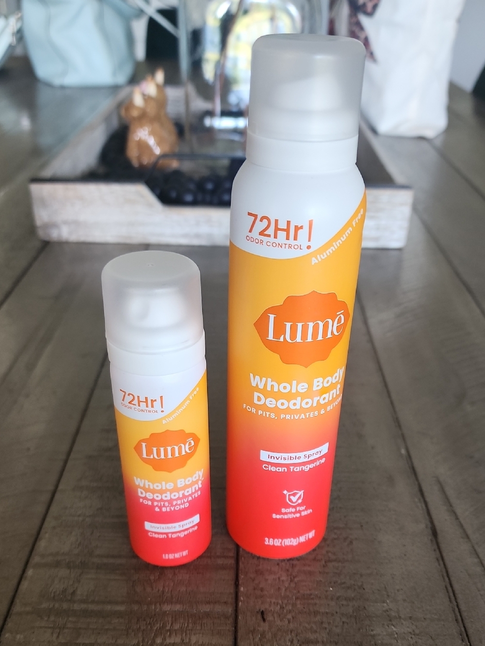 NWT Lume Whole Body Deodorant 2 Pack- Clean Tangerine